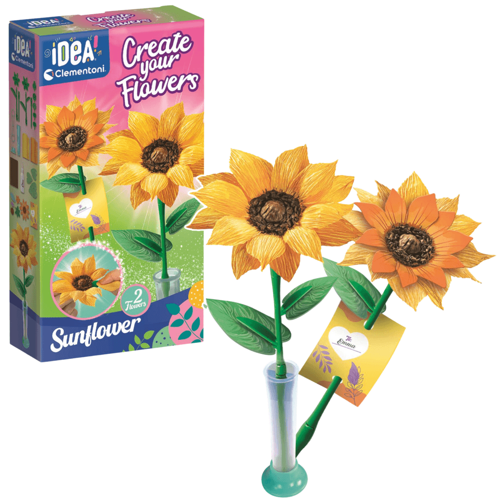 CLEMENTONI Idea Art - Mini tovarna cvetlic, sončnica