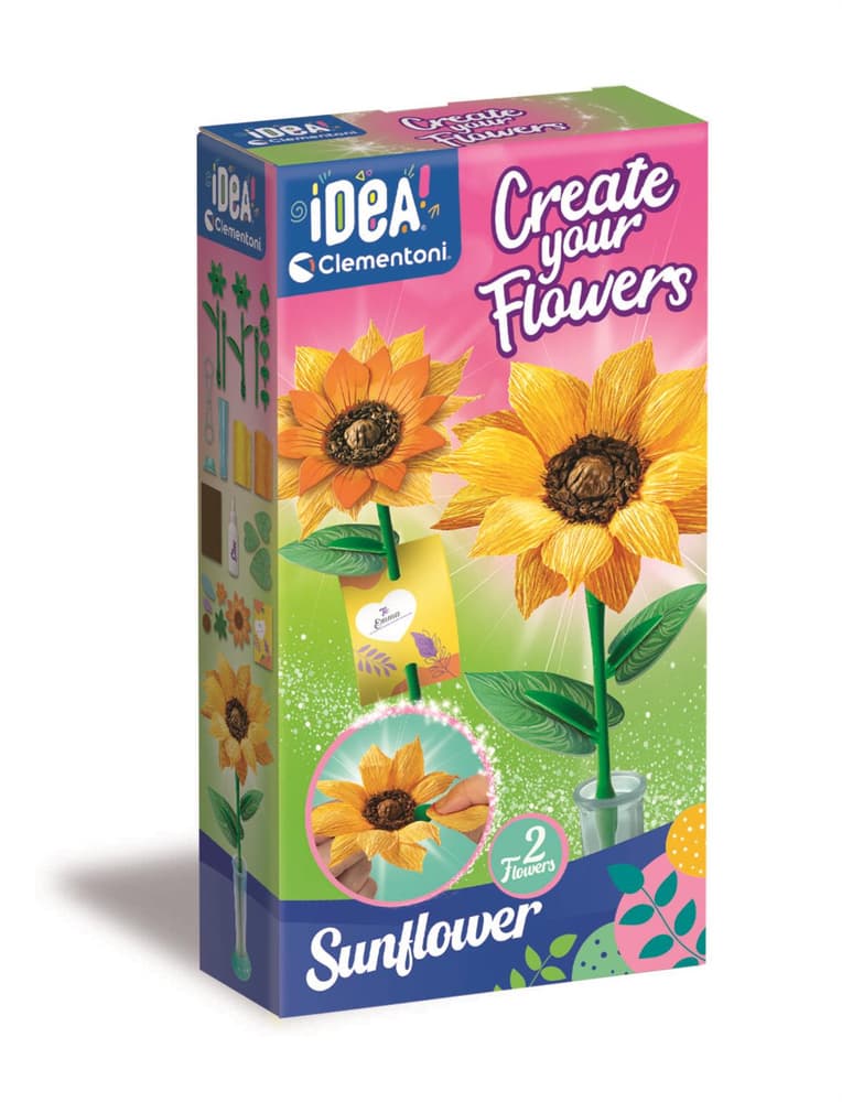 CLEMENTONI Idea Art - Mini tovarna cvetlic, sončnica 3