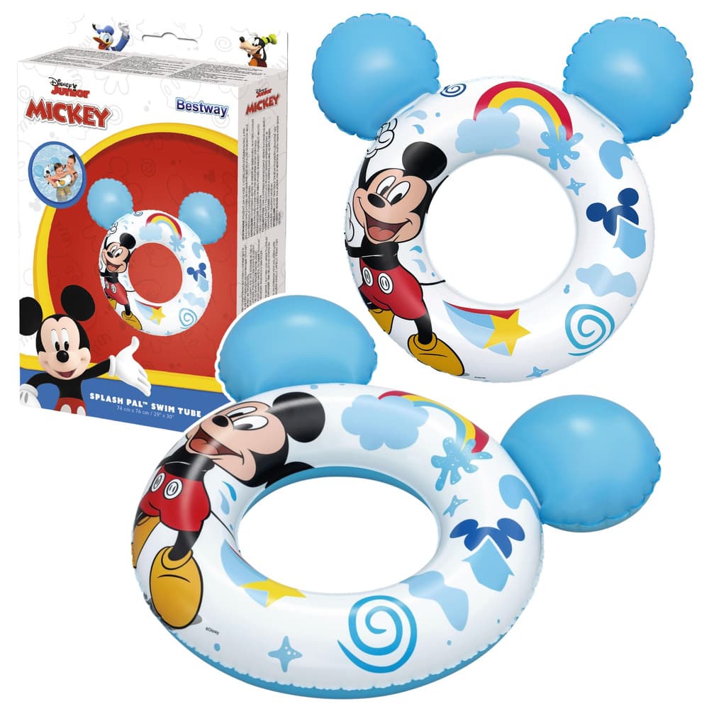 BESTWAY Napihljivo kolo za otroke Mickey Mouse z ušesi (56 cm)