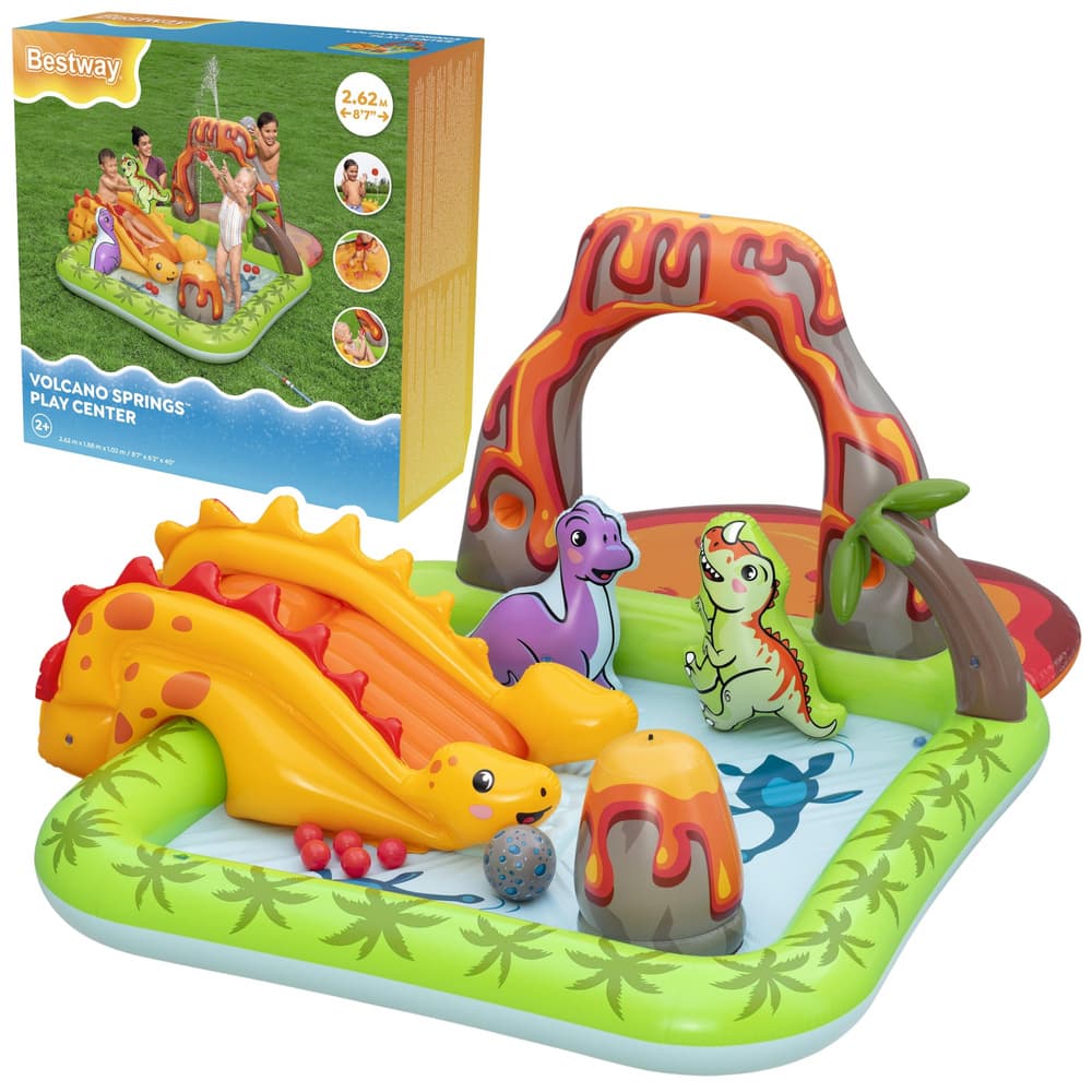 BESTWAY Vodni Zabaviščni Center z Dinozavri in Vulkana (239x206x86 cm)