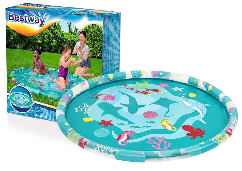 Bestway 52487 Napihljiv bazenček z vodno prho za otroke 165 cm