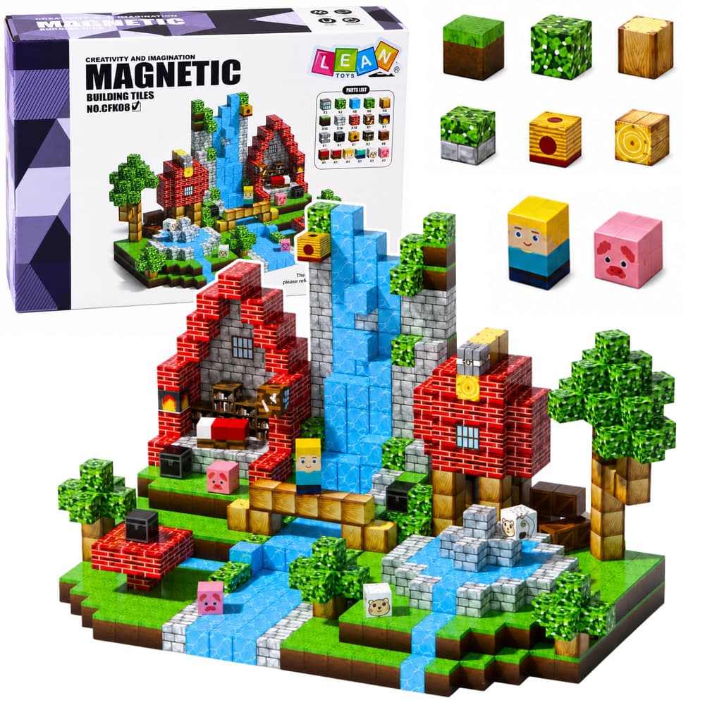 Magnetni bloki kocke 100 kos. motivi sveta fantazije 3D