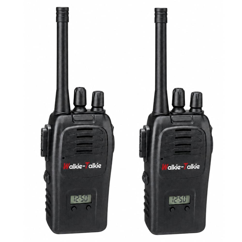 Ročni radiji Walkie Talkie, USB, zmanjšanje šumov, črni, doseg 200 m 2
