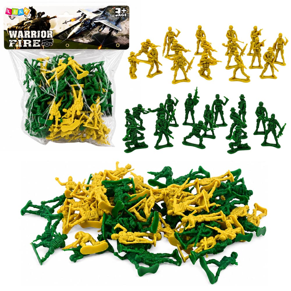 LEAN TOYS Vojaški Komplet, Figurice Vojaakov, 72 kosov