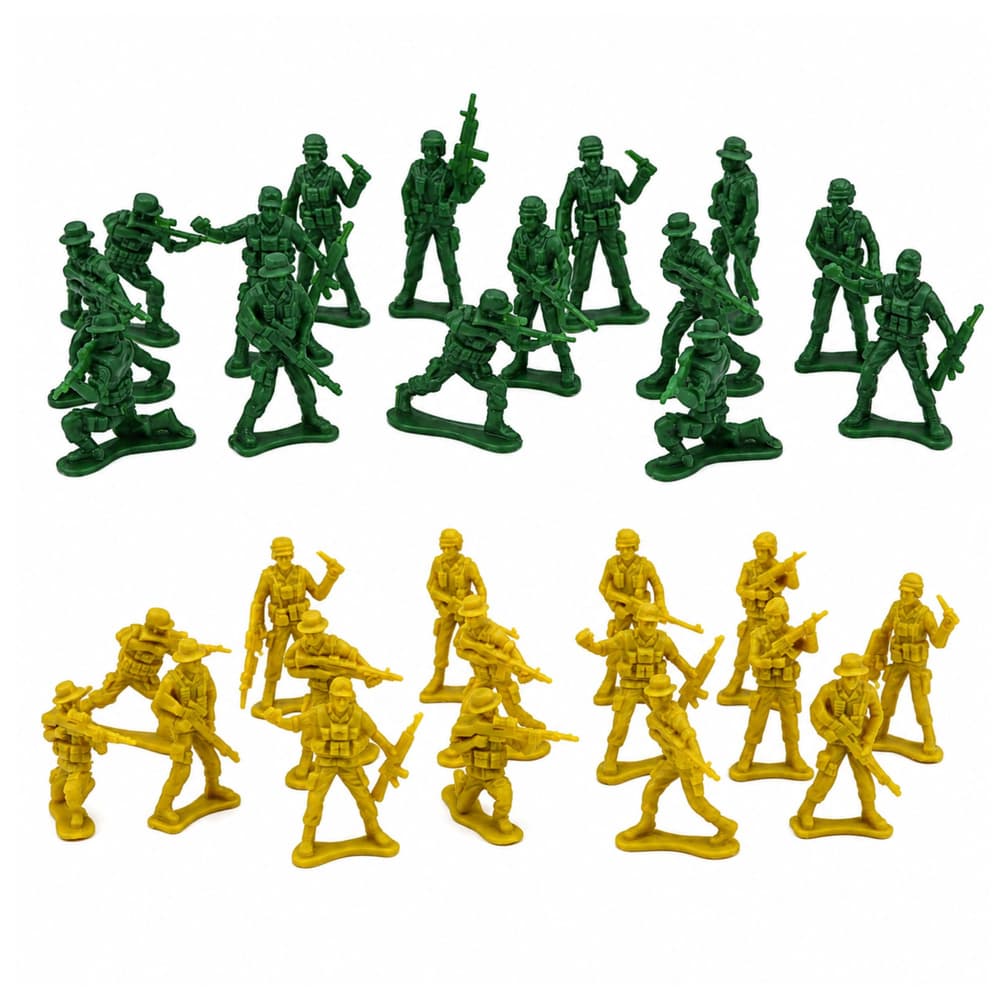 LEAN TOYS Vojaški set, Figurice, Helikopter, Vozila, Baza, 58 kosov 5