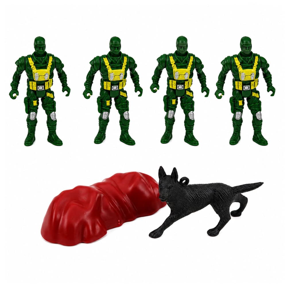 LEAN TOYS Vojaški set, Transporter, Figurice, Vozila, 14 kosov 4
