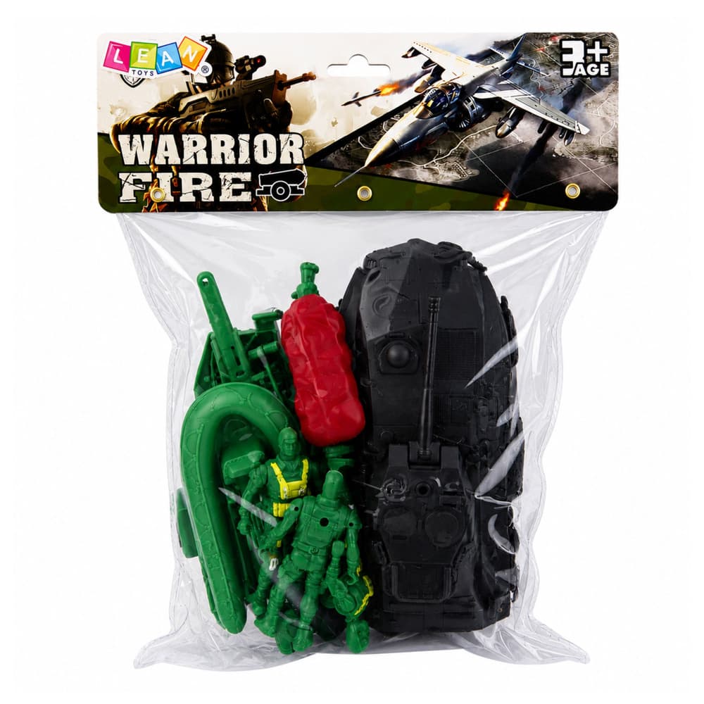 LEAN TOYS Vojaški set, Transporter, Figurice, Vozila, 14 kosov 6