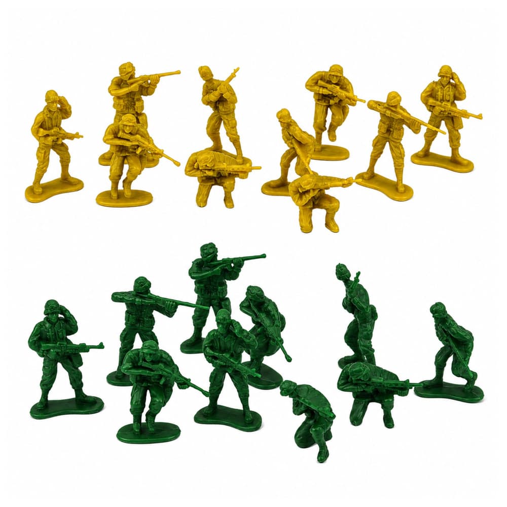 LEAN TOYS Vojaški set, Figurice, Vozila, Baza, Stolp, 46 kosov 2