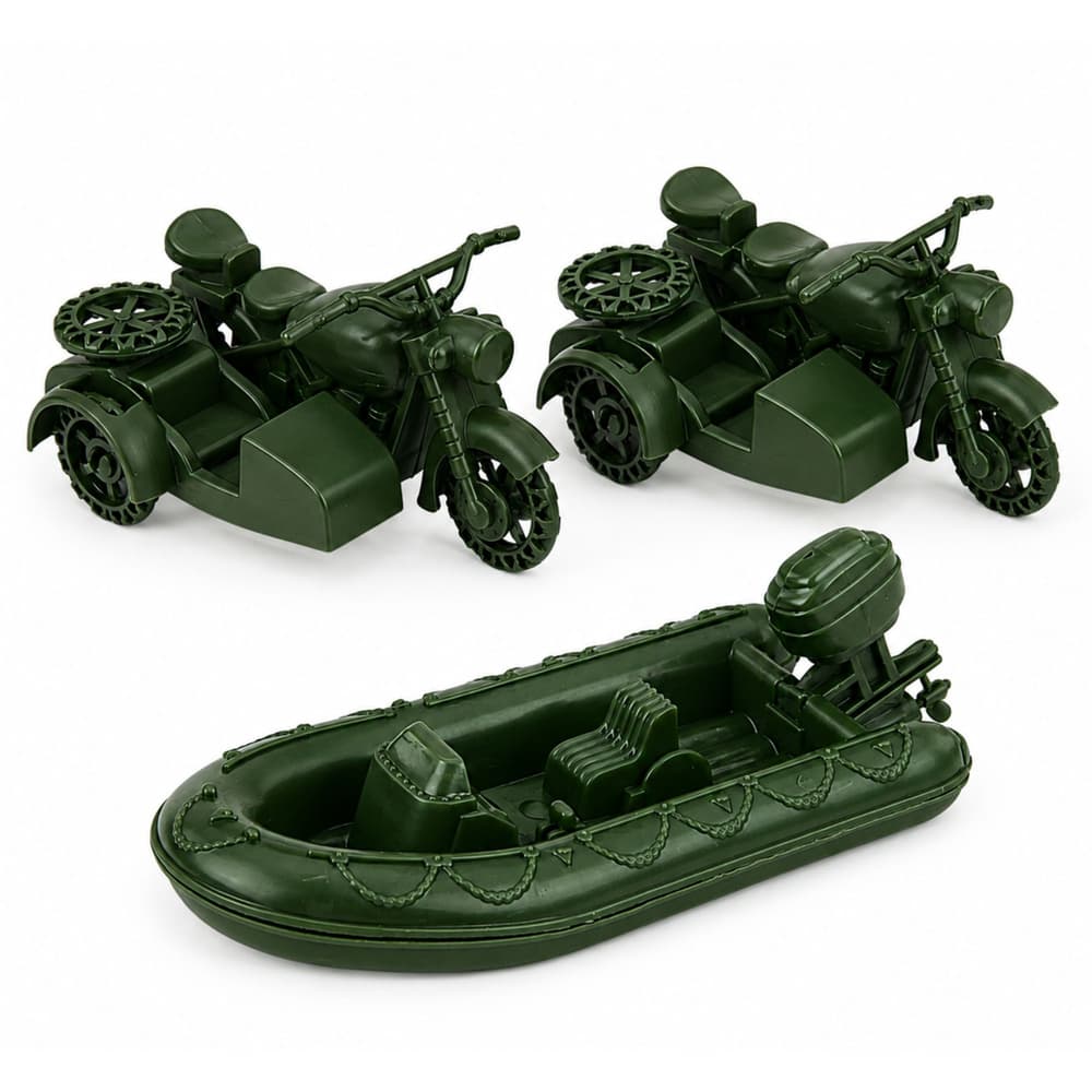 LEAN TOYS Vojaški set, Figurice, Vozila, Baza, Stolp, 46 kosov 5