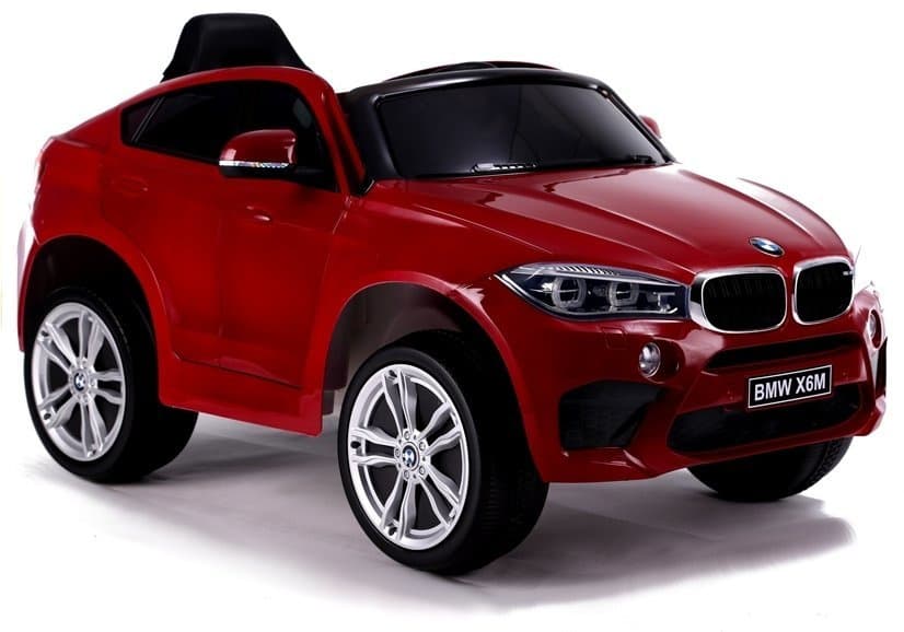 Akumulatorski avto LEAN CARS BMW X6 SUV, rdeč, lakiran, LED luči, MP3