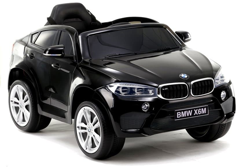 Akumulatorski avto LEAN CARS BMW X6 SUV, črn, lakiran, LED luči, MP3