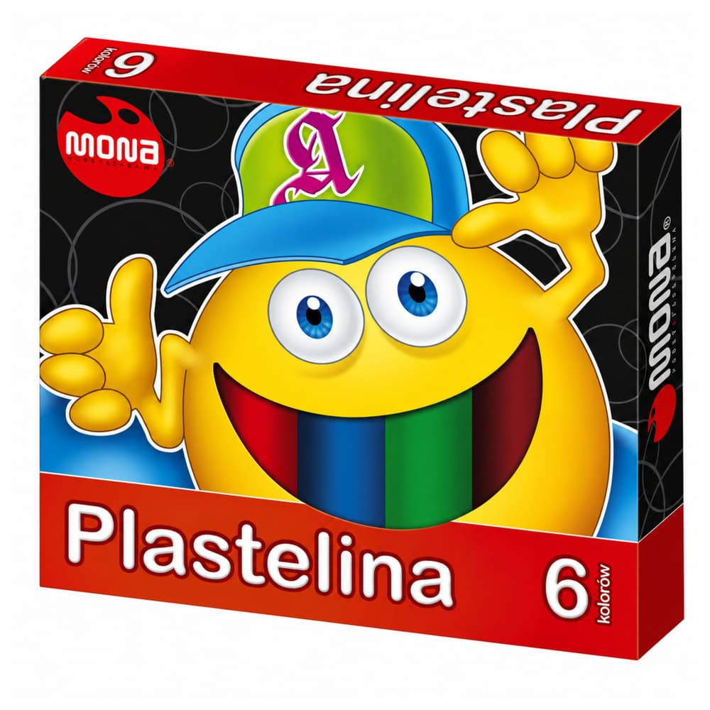 Šolska plastelin, 6 barv, 15g/kos