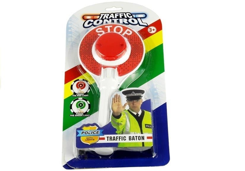 Osvetljen policijski prometni znak 'Lizak' 4