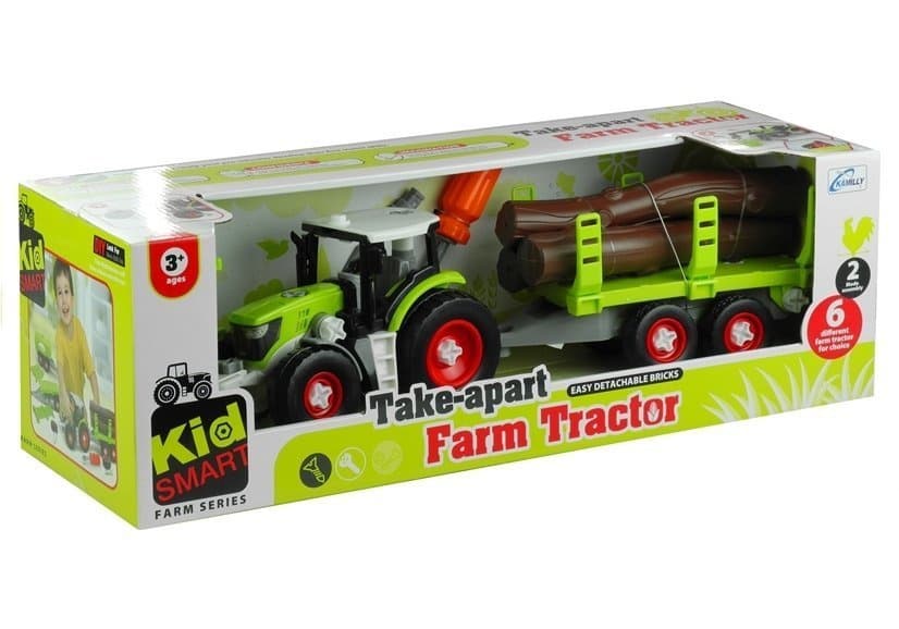 Razstavljiv traktor s prikolico za les 8
