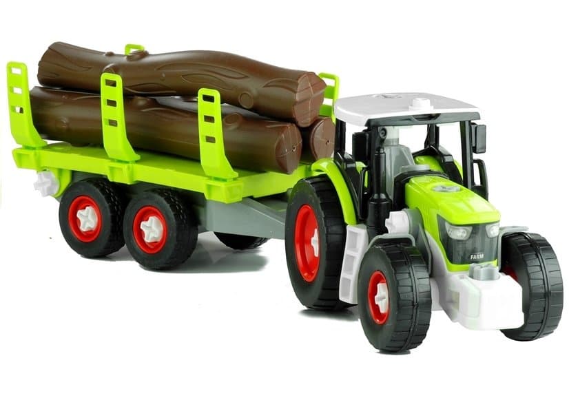 Razstavljiv traktor s prikolico za les 2