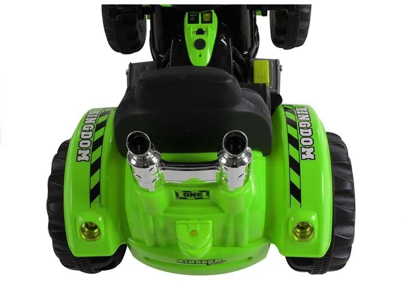Zeleni akumulatorski traktor bager z gibljivo žlico 4