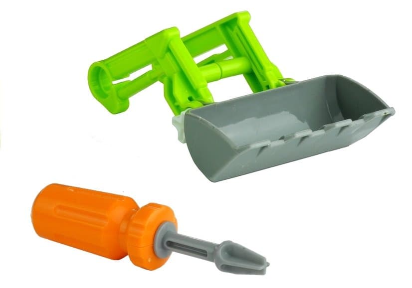 LEAN TOYS Razstavljiv traktor s prikolico (43 cm) 4