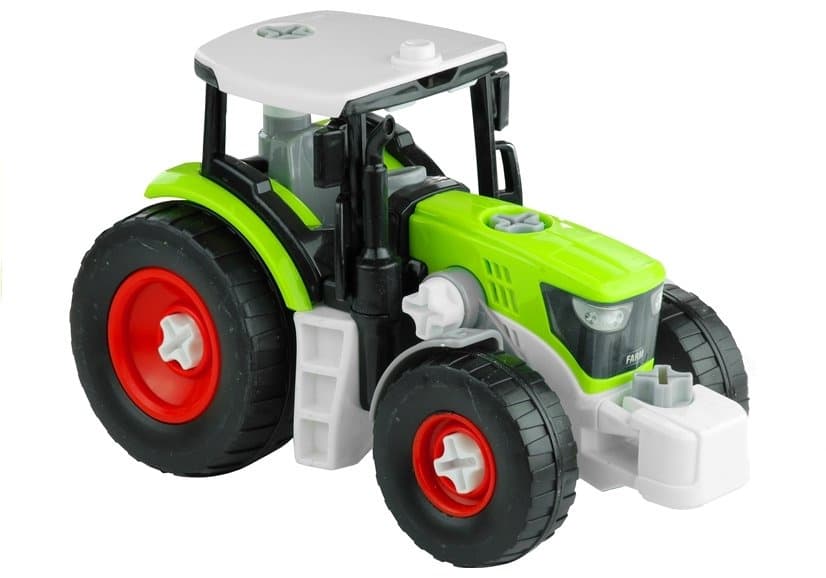 LEAN TOYS Razstavljiv traktor s prikolico (43 cm) 3