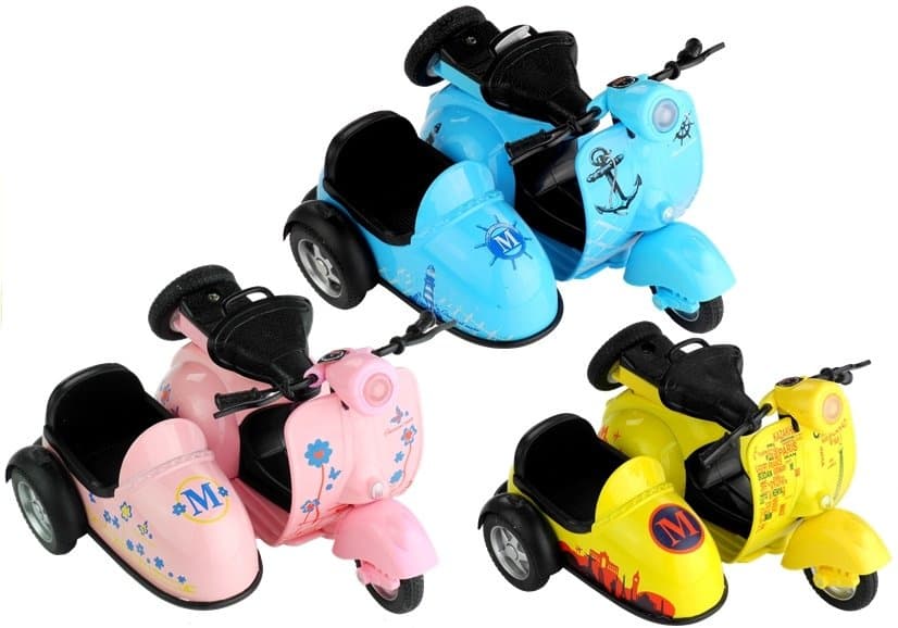 LEAN TOYS Model motorja (3 barve) s potegom, lučmi in zvokom (1:14)