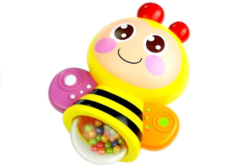 LEAN TOYS Glasbena vrtiljak z igračami za dojenčke 3