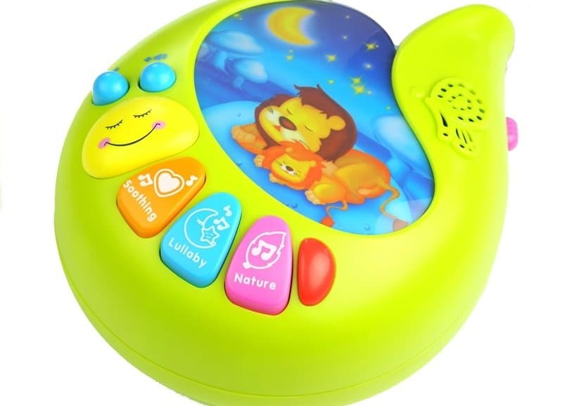 LEAN TOYS Glasbena vrtiljak z igračami za dojenčke 5