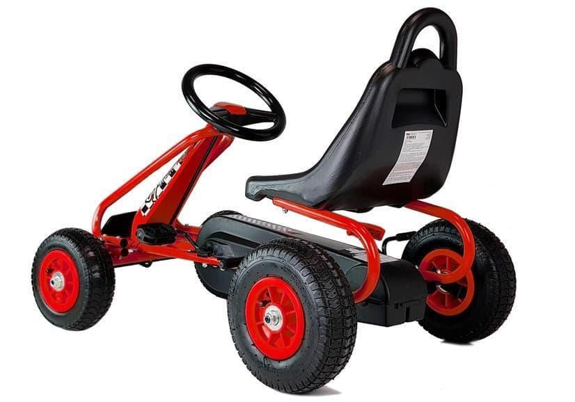 LEAN TOYS Otroški gokart na pedala G201 - Rdeči 2