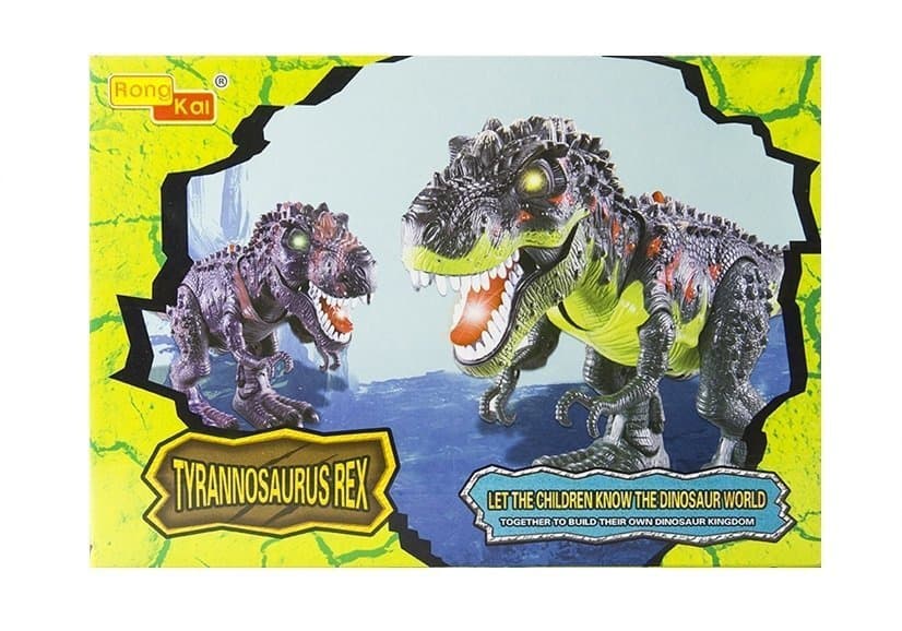 LEAN TOYS Pobarvani hodnik dinozaver Tyranozaur Rex na baterije 4