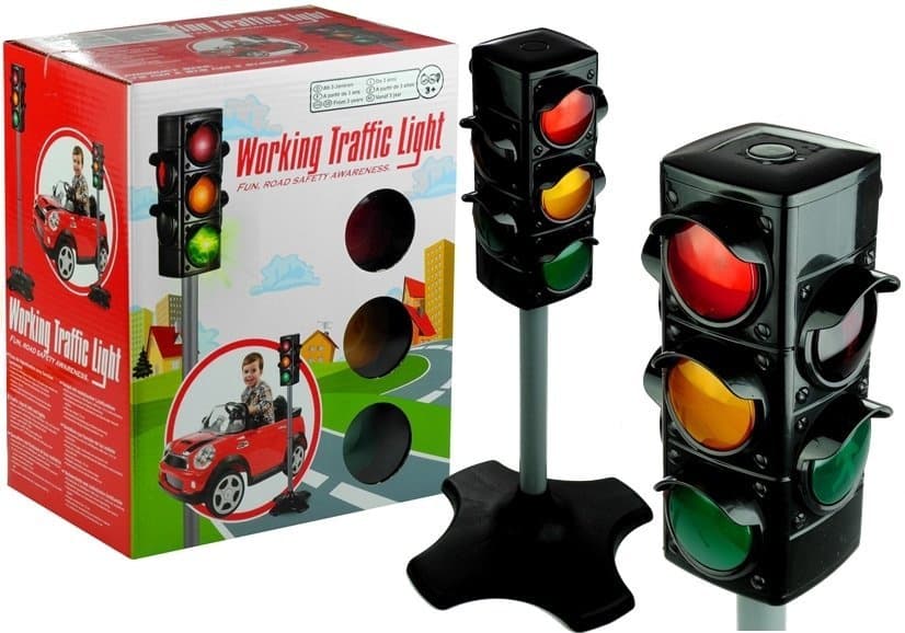 LEAN TOYS Igrači prometni znak z lučmi (72 cm)