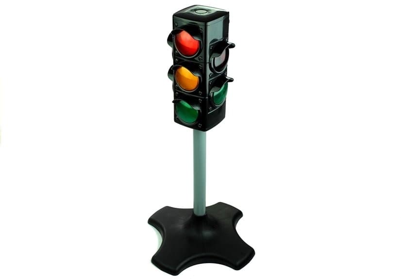 LEAN TOYS Igrači prometni znak z lučmi (72 cm) 2