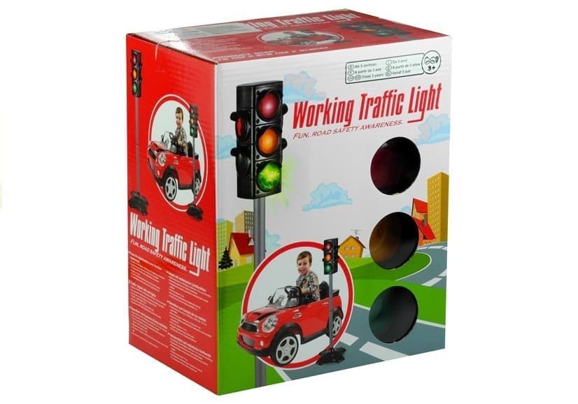 LEAN TOYS Igrači prometni znak z lučmi (72 cm) 6