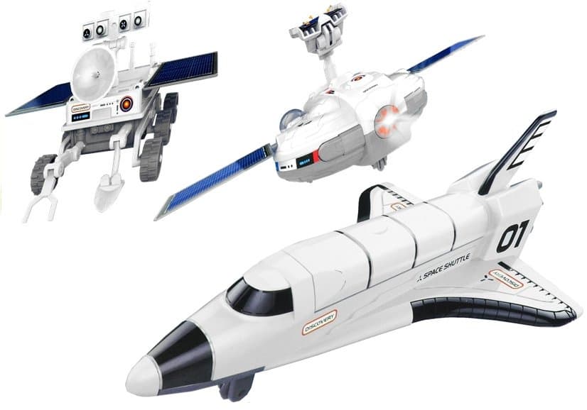 LEAN TOYS Solarni ustvarjalni set 3v1: "Podvigi v vesolju"