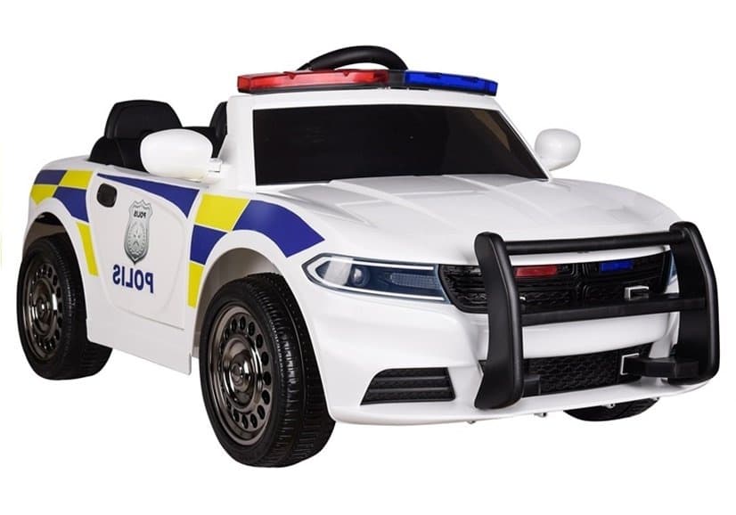 Akumulatorski policijski avtomobil - bel