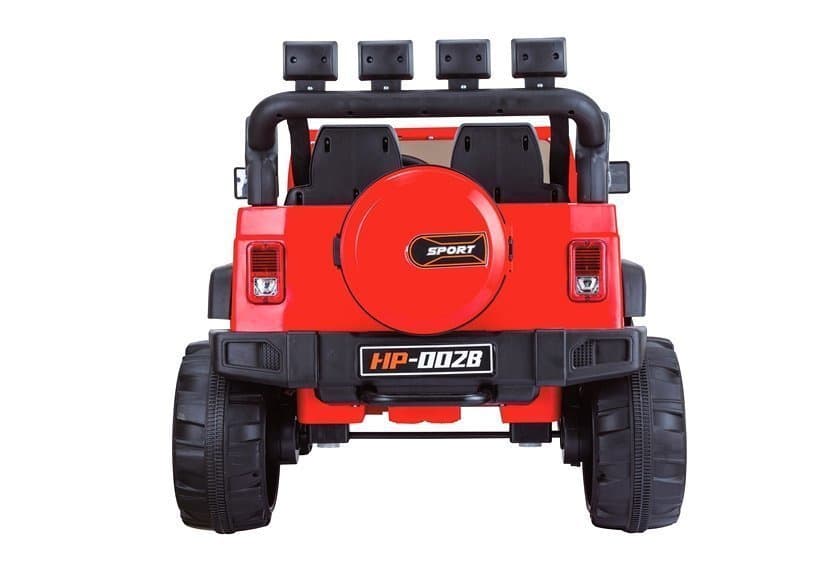 LEAN CARS Otroški avto na akumulator Jeep HP012, rdeč, LED luči, MP3 3