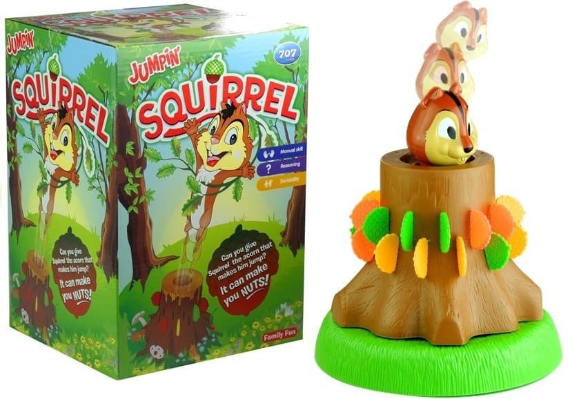 LEAN TOYS Zabavna igra "Skočimo, veverica!"