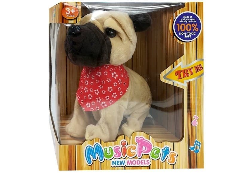 LEAN TOYS Interaktivni psiček, ki laja in maha z repom 4