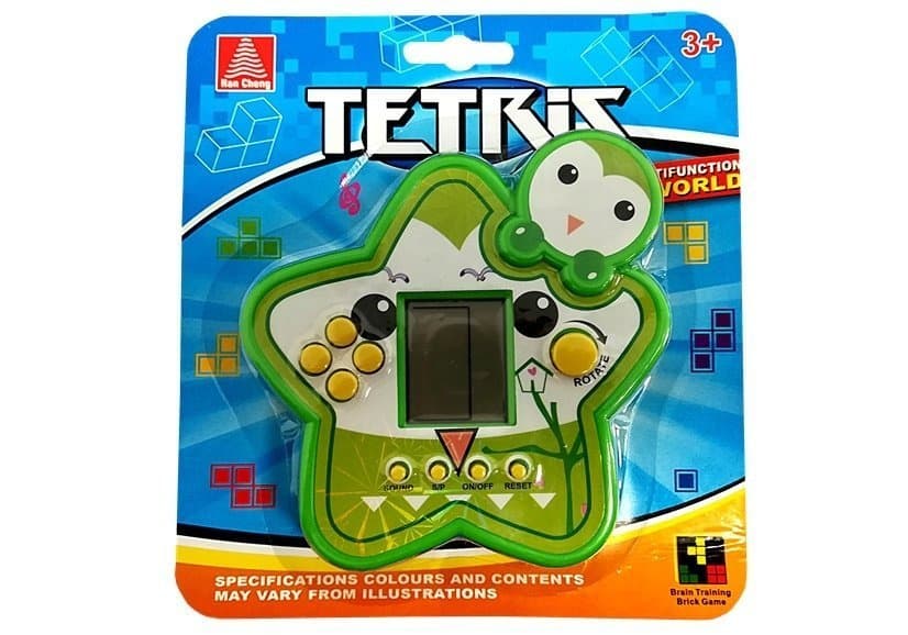 LEAN TOYS Elektronska igra Tetris - Zvezdica (zelena)