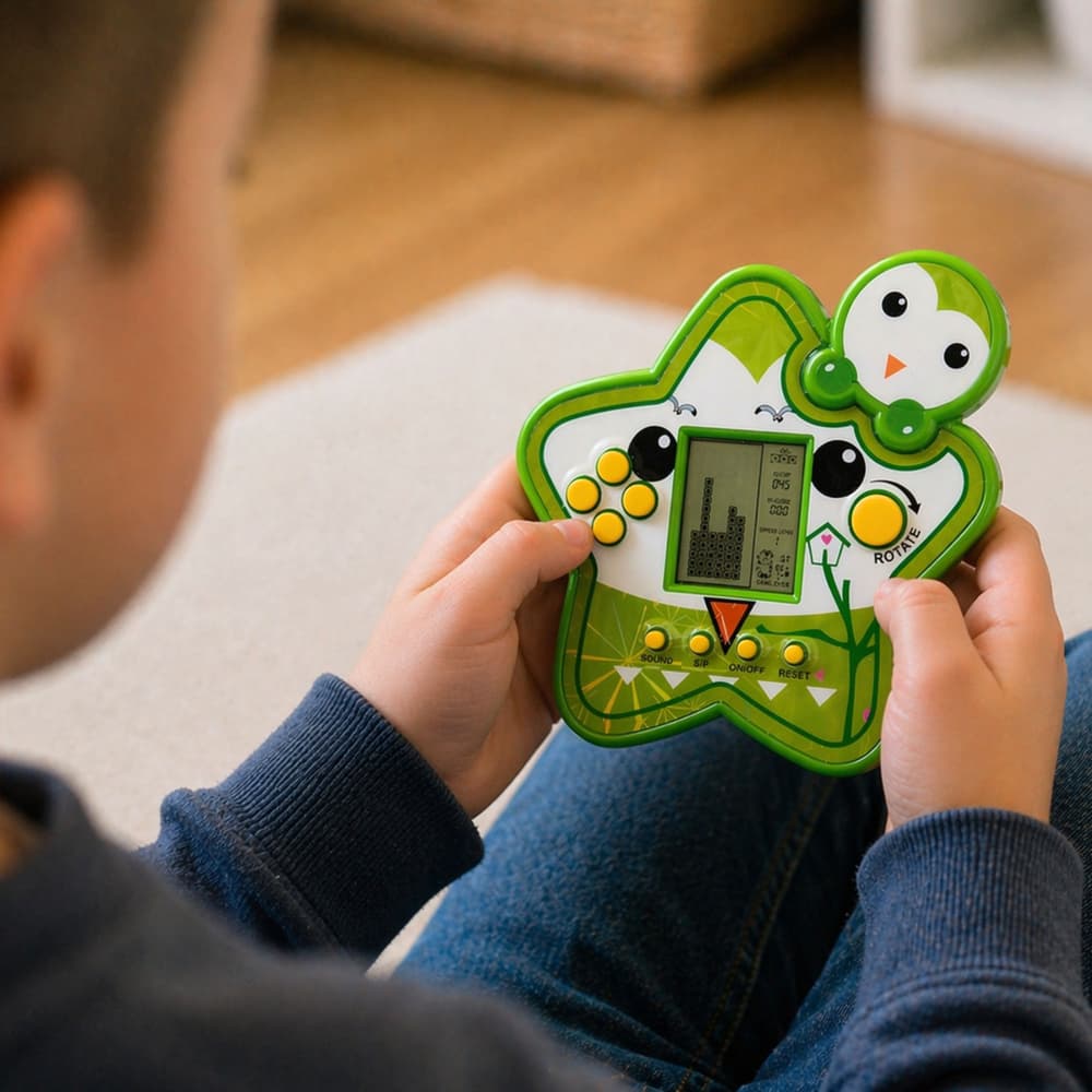 LEAN TOYS Elektronska igra Tetris - Zvezdica (zelena) 4