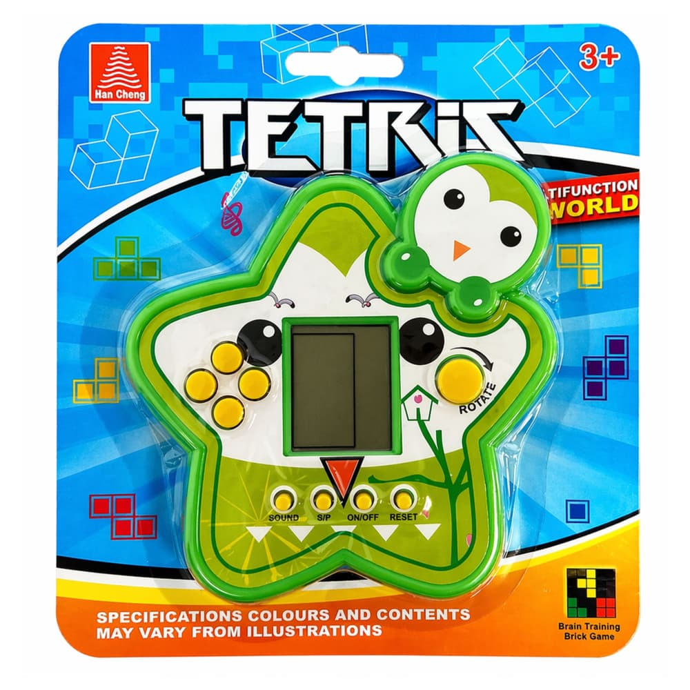 LEAN TOYS Elektronska igra Tetris - Zvezdica (zelena) 5