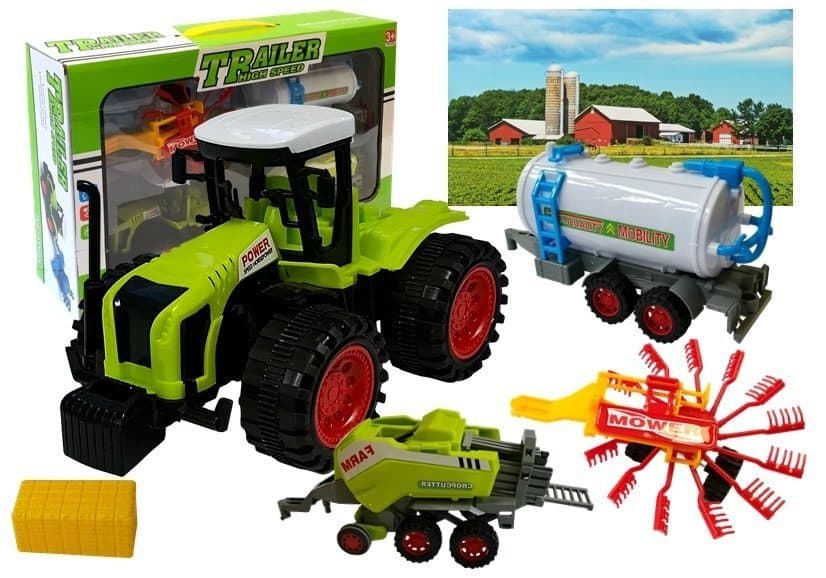 Set kmetijskih vozil LEAN TOYS: zgrabi...