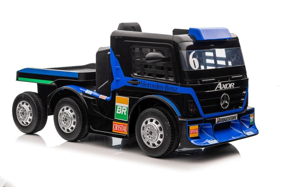 Tovornjak na akumulator LEAN CARS Mercedes + prikolica XMX622B, temno moder