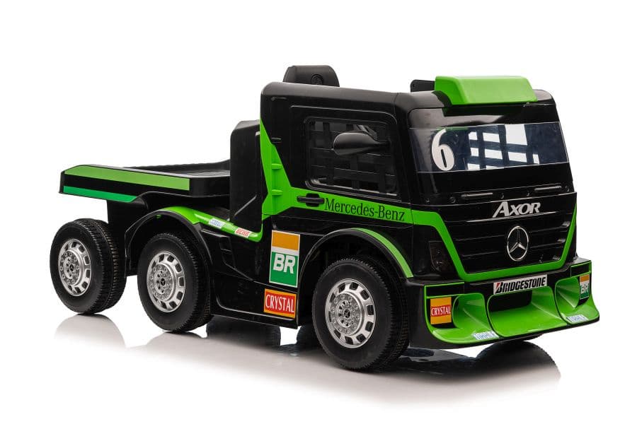 Tovornjak na akumulator LEAN CARS Mercedes + prikolica XMX622B, bel