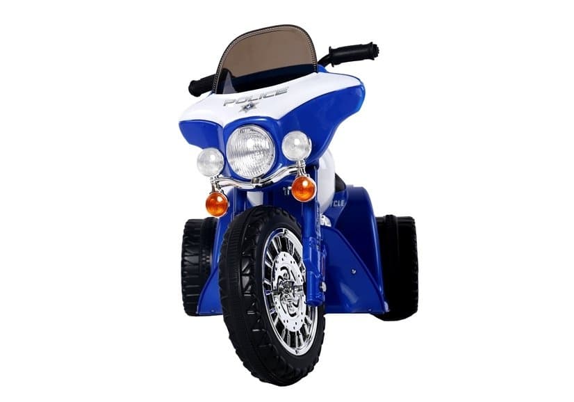 Akumulatorski tricikel motor JT568 "Policija" za otroke, moder 2