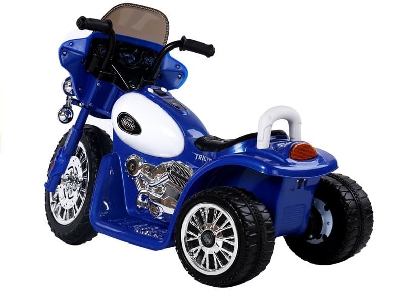 Akumulatorski tricikel motor JT568 "Policija" za otroke, moder 5