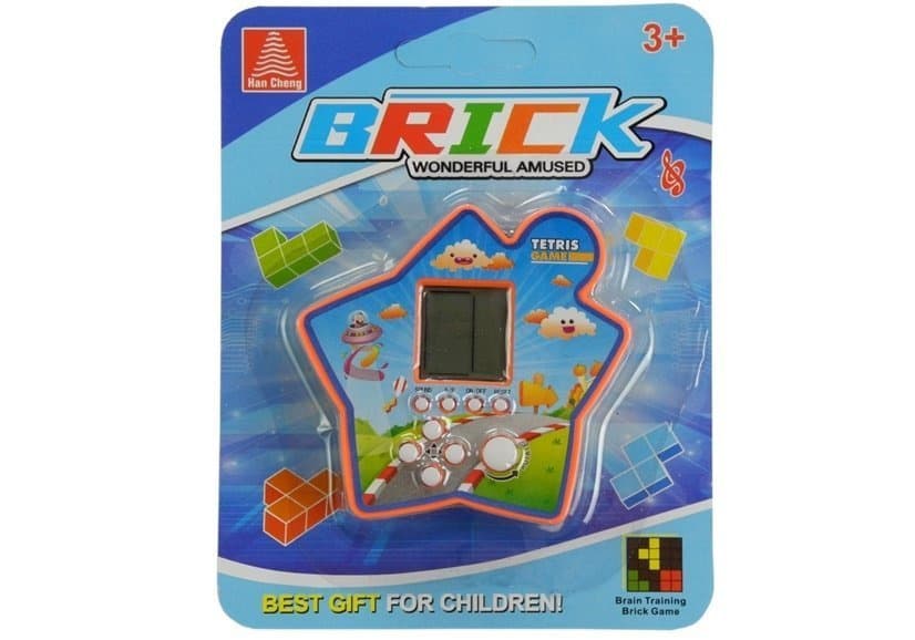 Kapesna elektronska igra Tetris "Zvezda" - oranžna 2