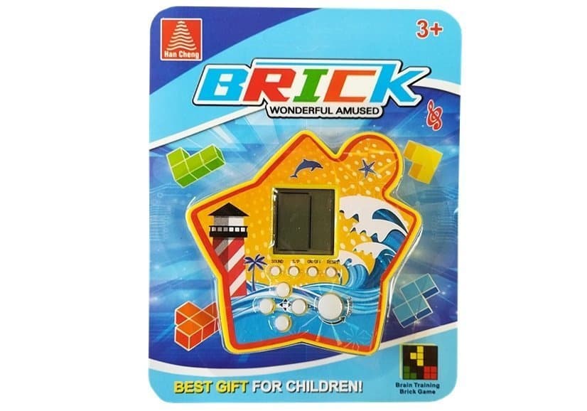 Kapesna elektronska igra Brick Tetris "Zvezda" - rumena 2