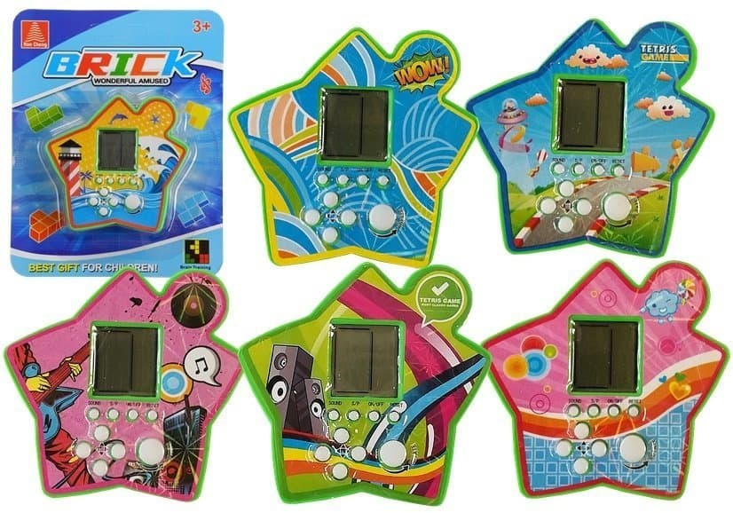 Kapesna elektronska igra Tetris "Zvezda" - zelena