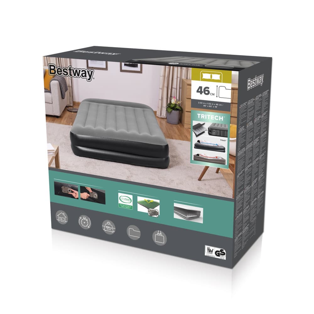 Bestway 67403 Napihljiv dvoposteljni vzmetnica 203 x 152 x 46 cm 8