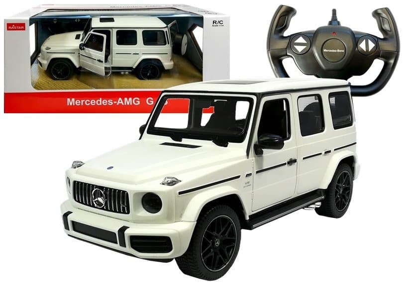 Terenski avto Mercedes G63 RASTAR na daljinsko vodenje Bel 1:14