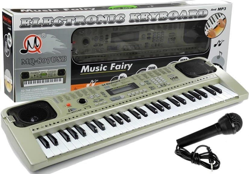 LEAN TOYS Keyboard MQ807 z mikrofonom, USB