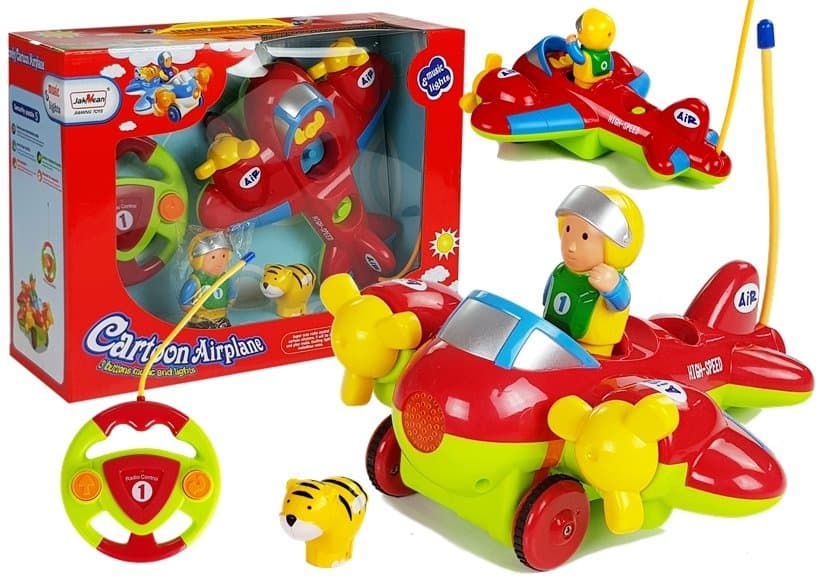 LEAN TOYS Glasbeni Letalo na Daljinsko Upravljanje z Volanom